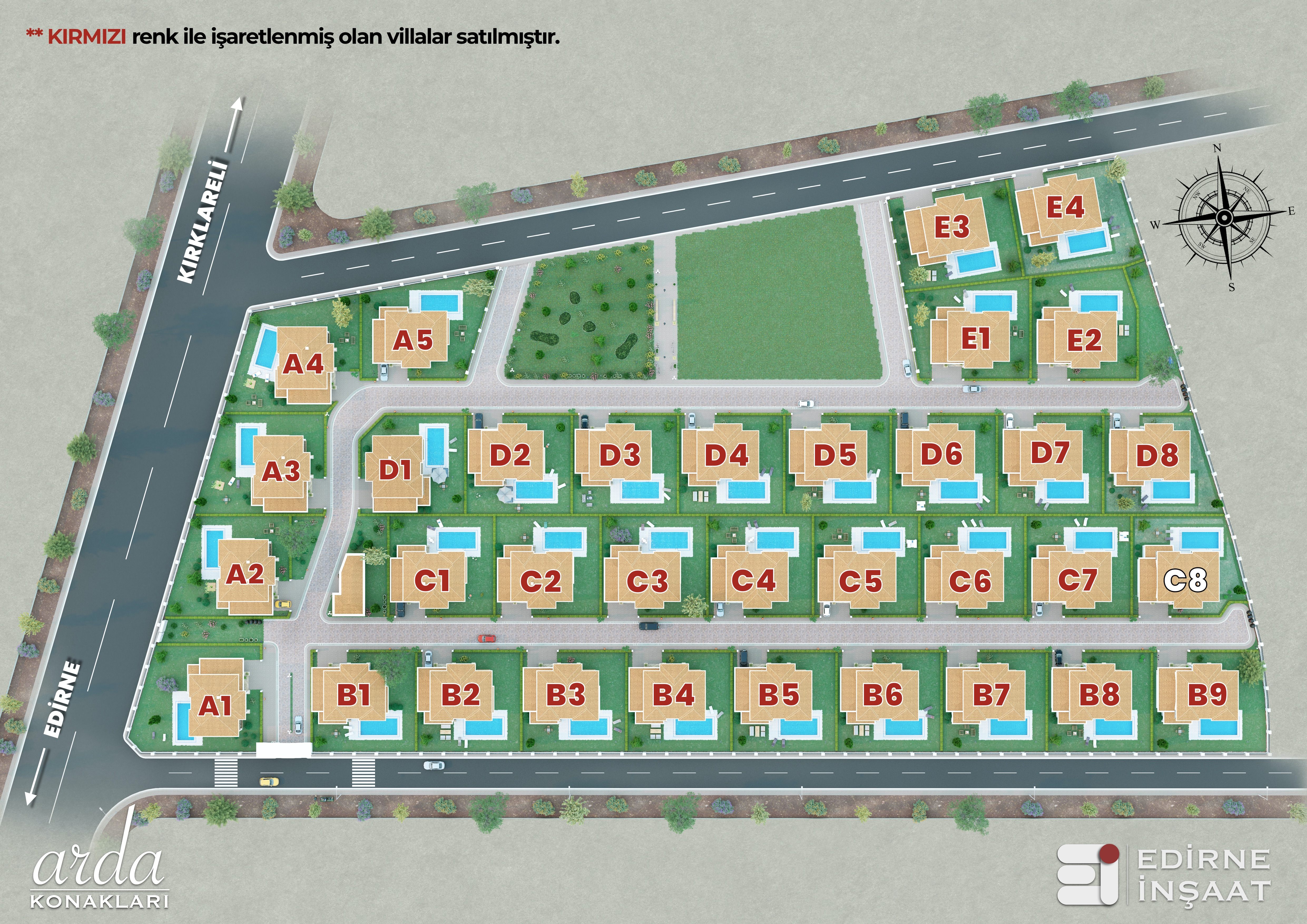 Arda Konakları Site Plan